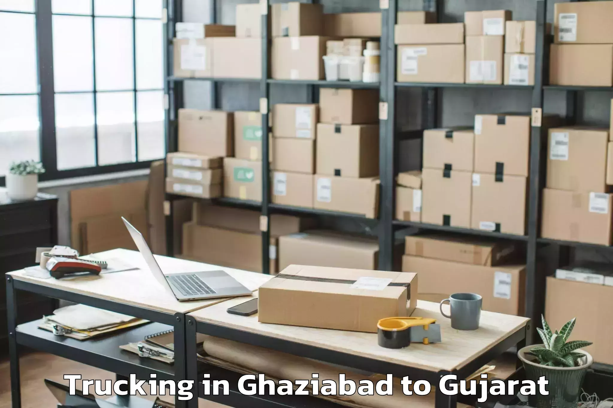 Professional Ghaziabad to Halol Trucking